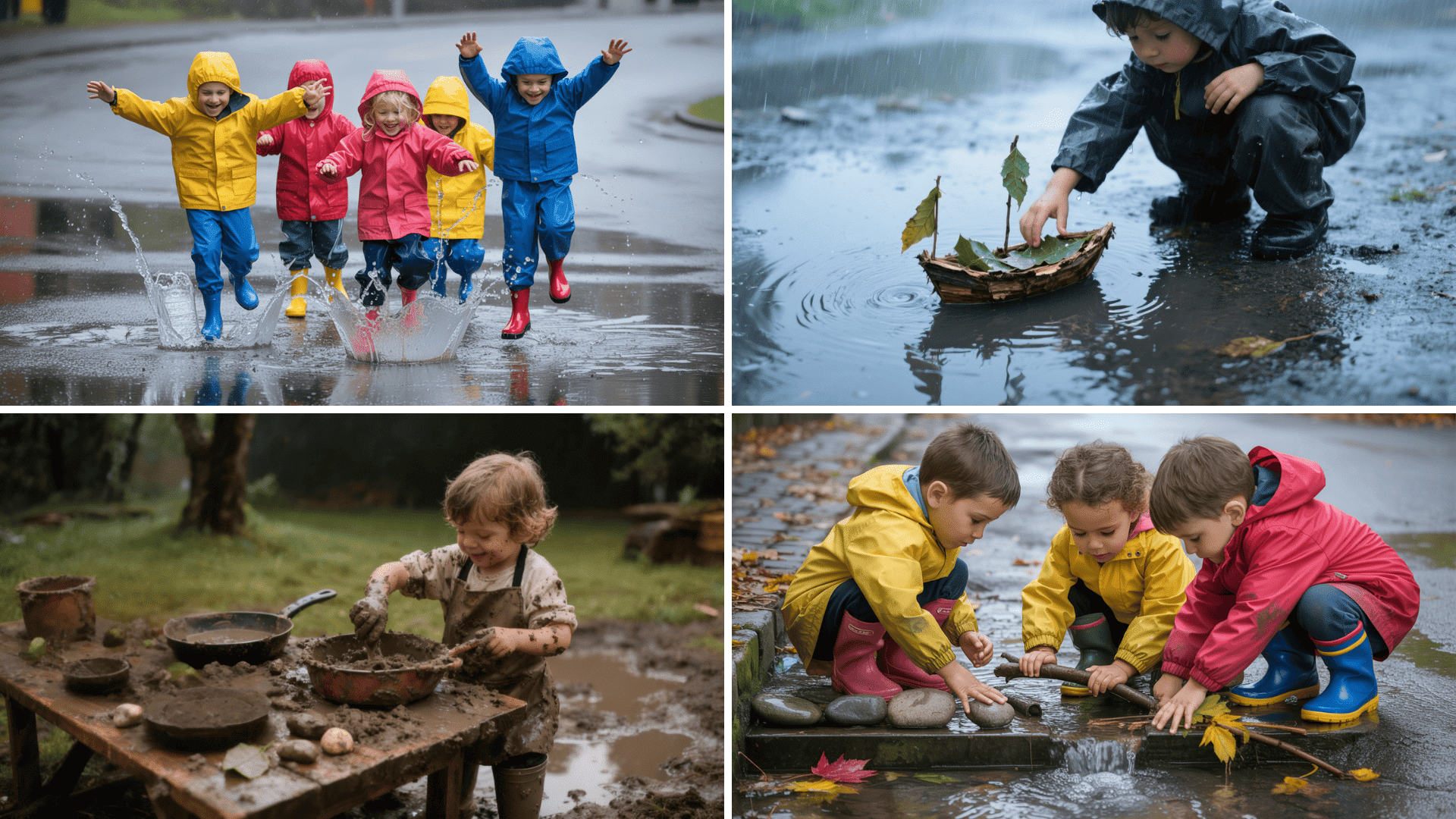 outdoor rainy day activities for kids