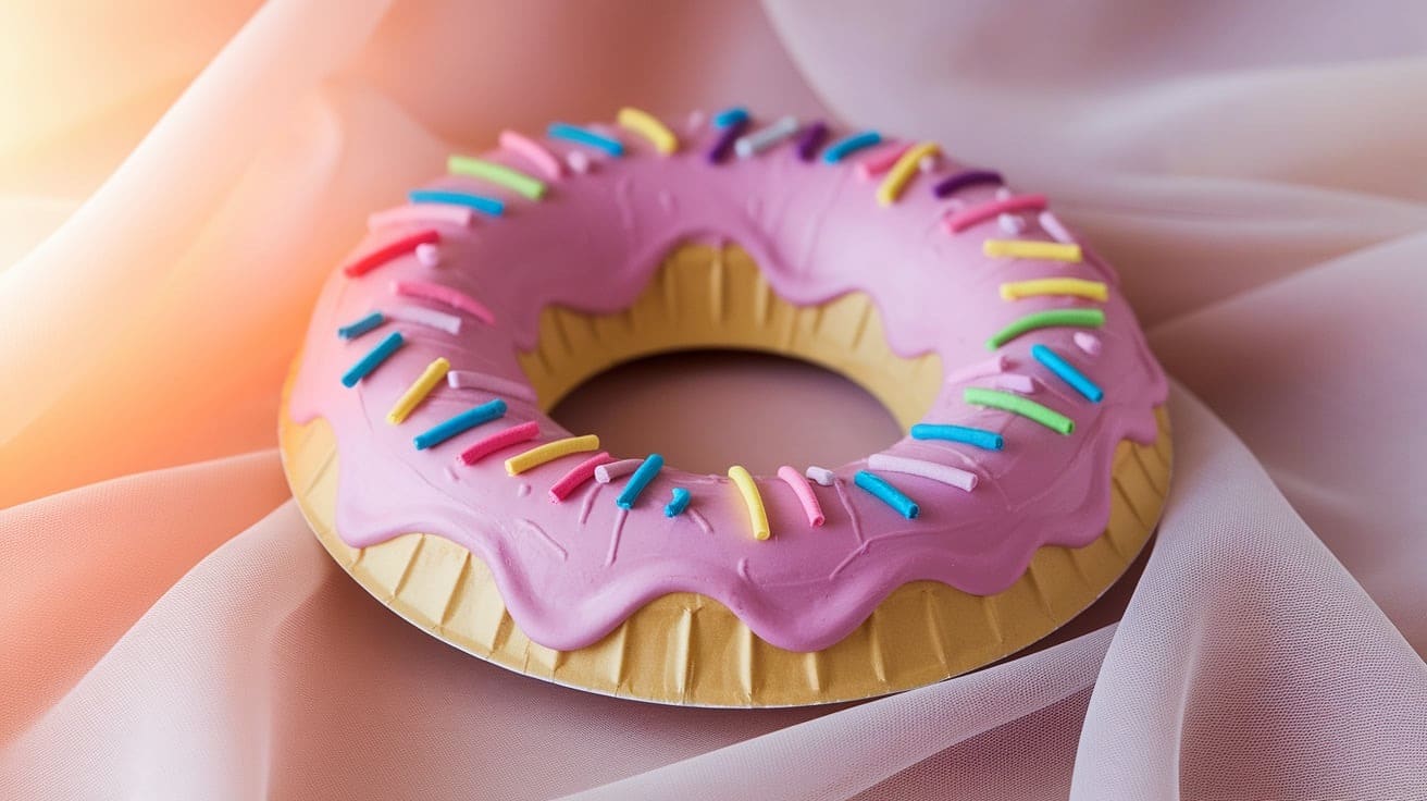 paper plate donut