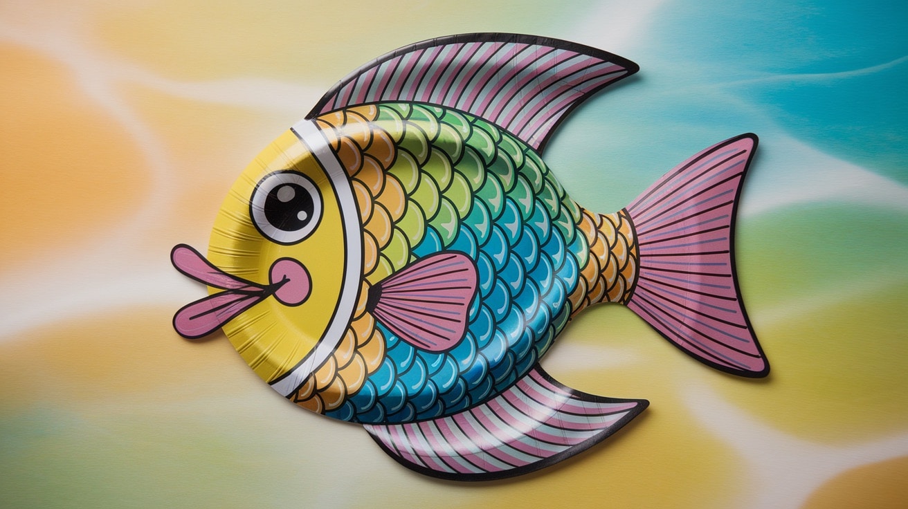 paper plate fish