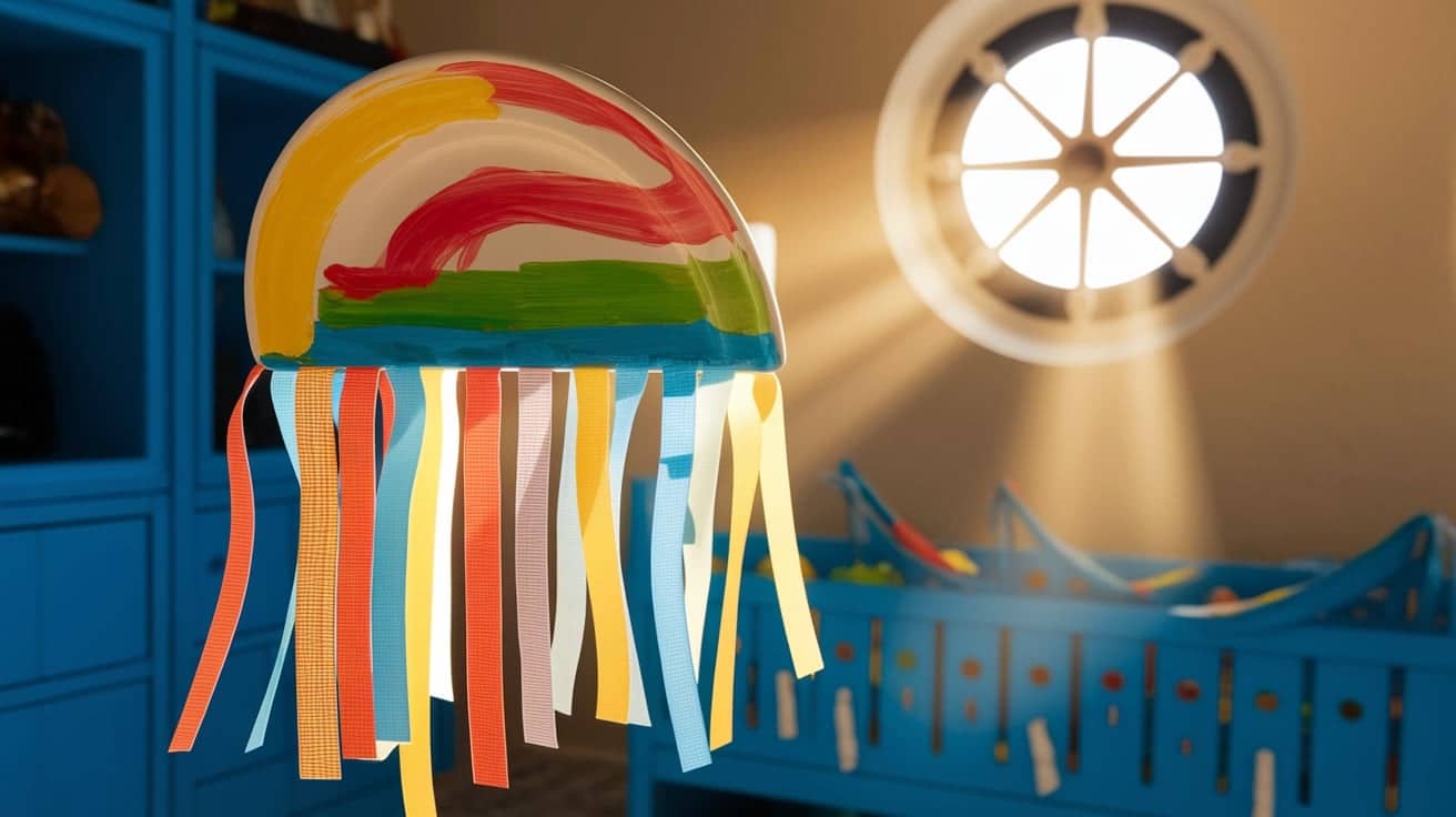 paper plate jellyfish