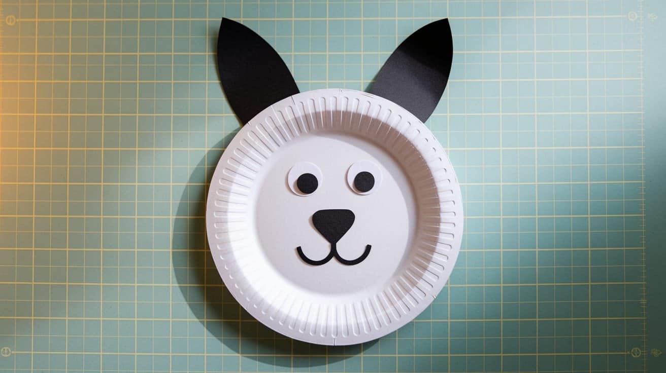 paper plate panda