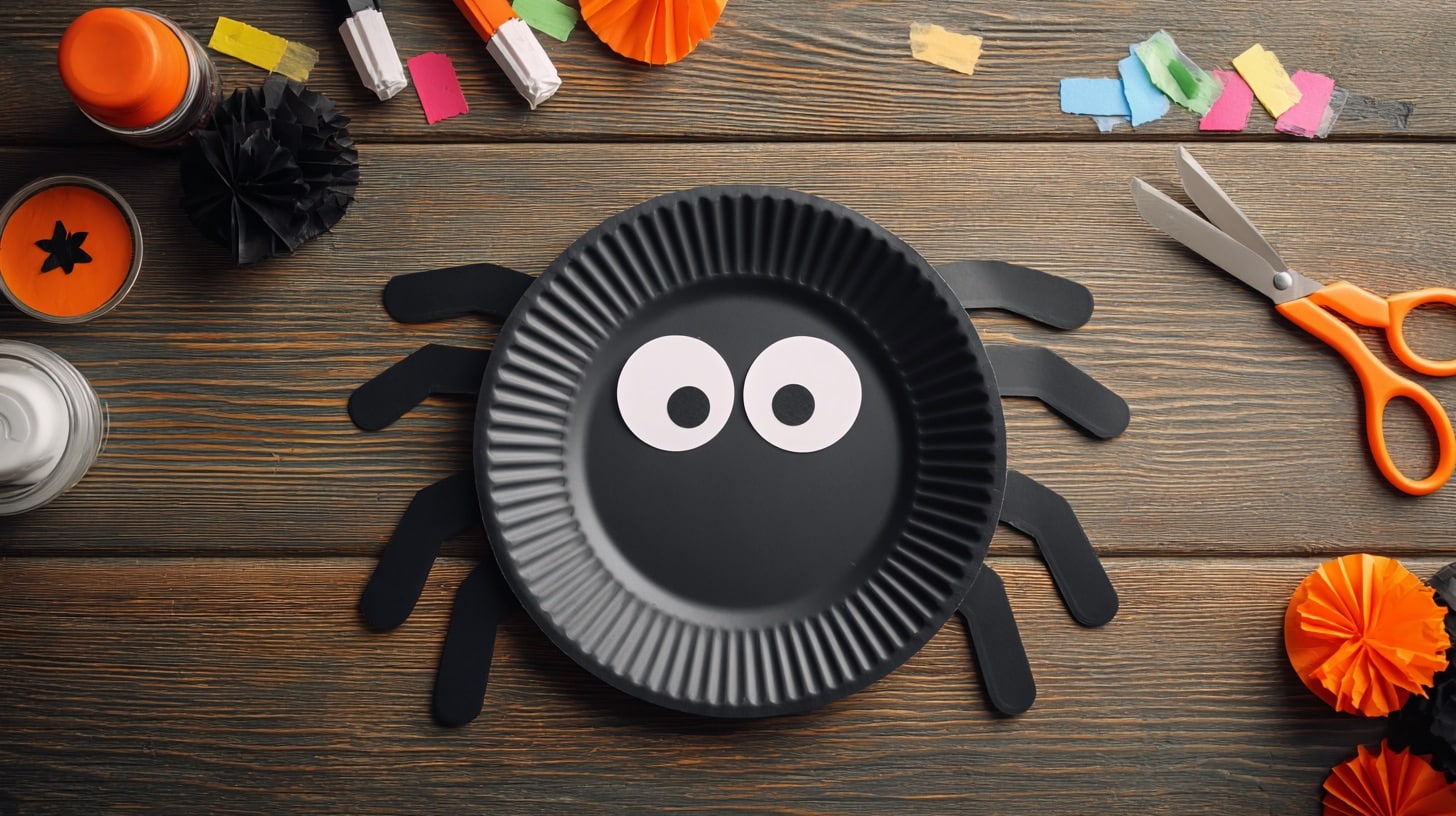 paper plate spider