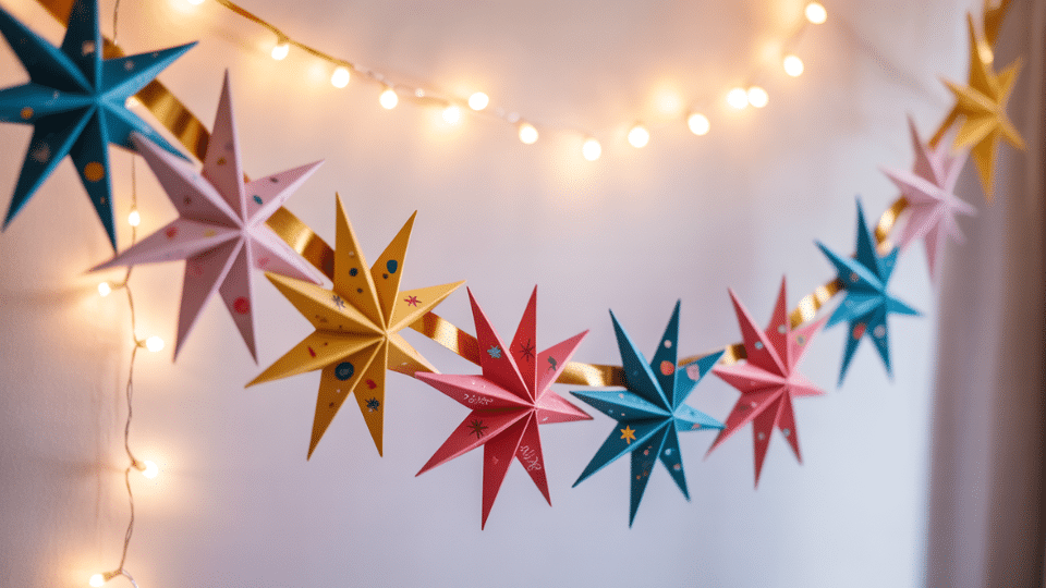 paper star garland
