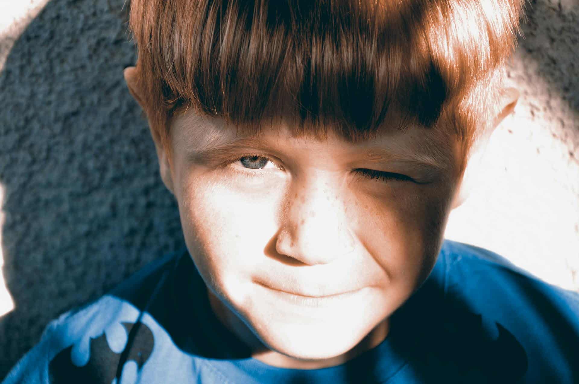 A kid with a healthy skin