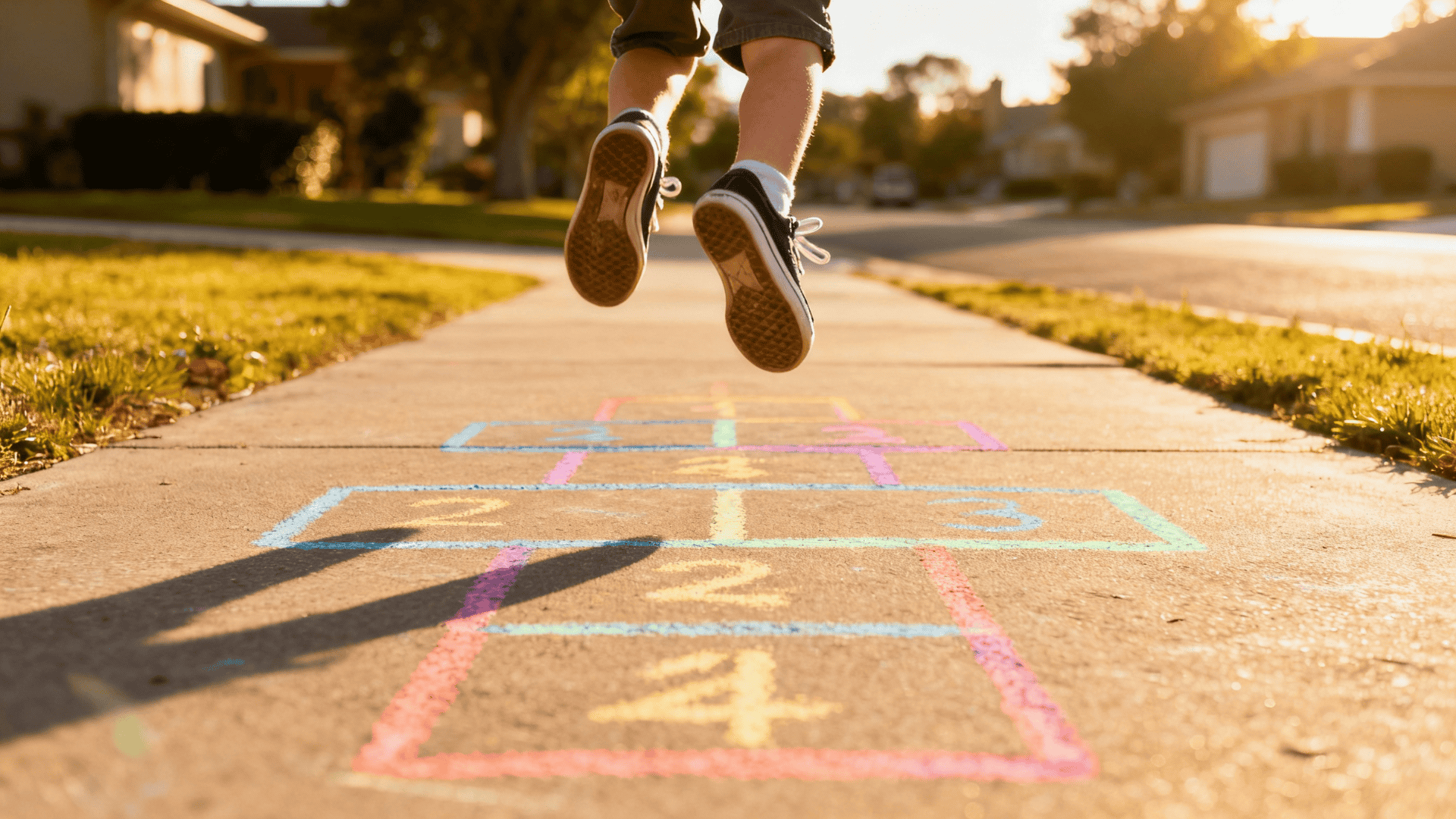 sidewalk hopscotch