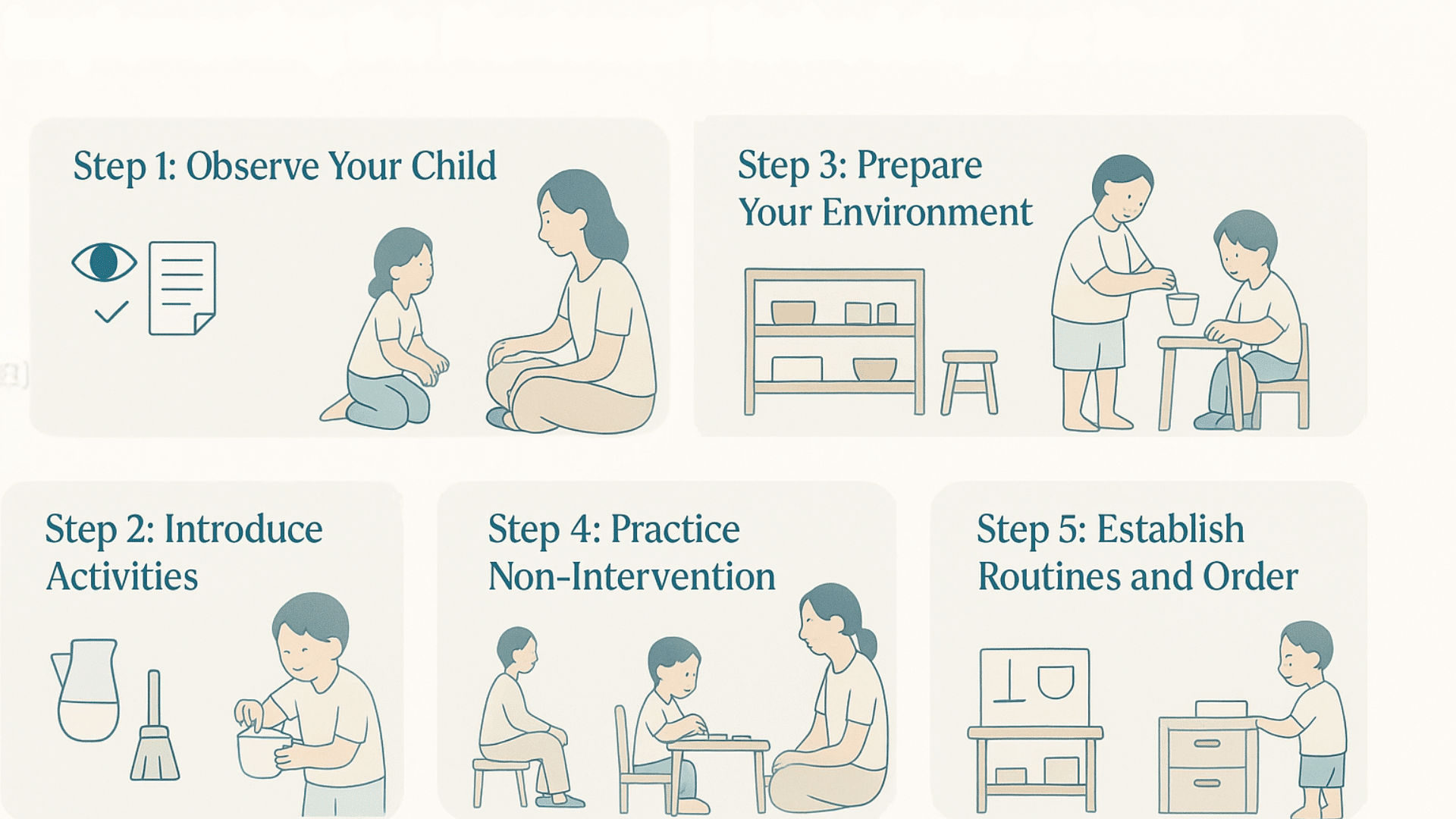 step by step implementing the montessori methodology at home