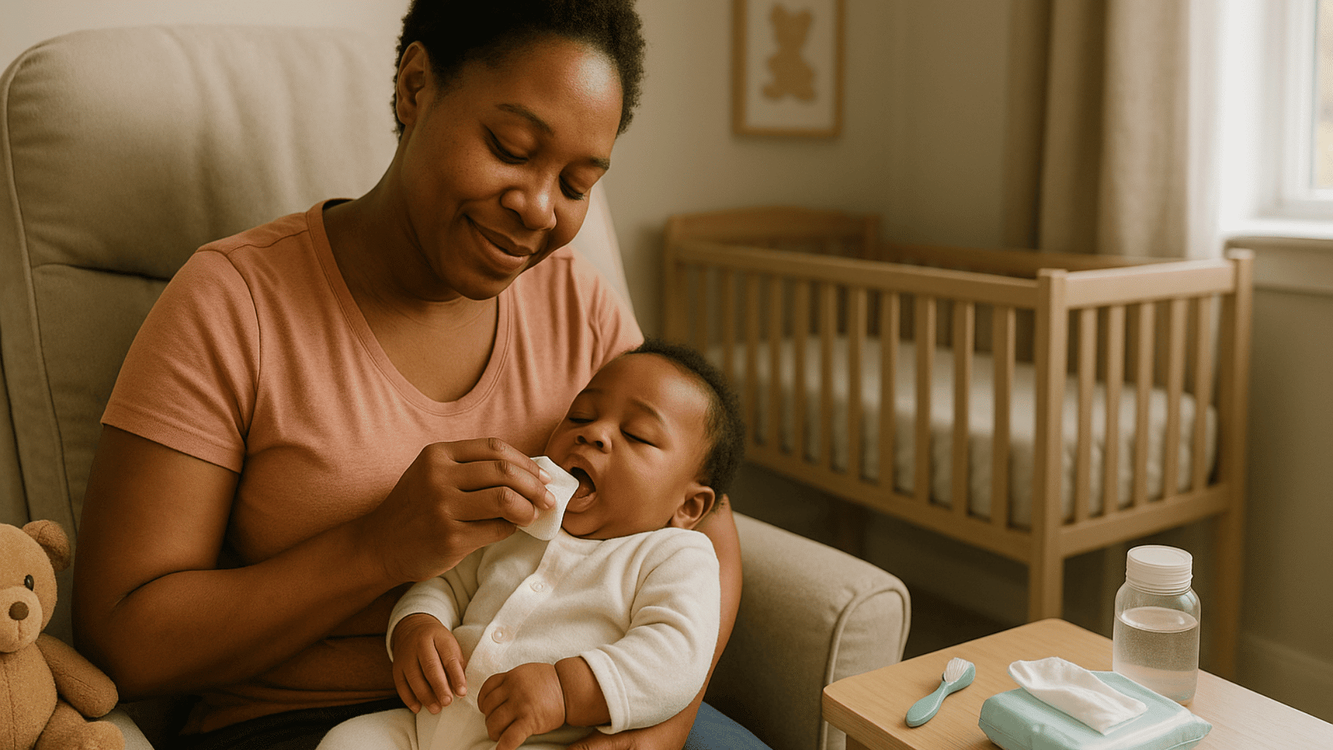 caring for babys upper teeth