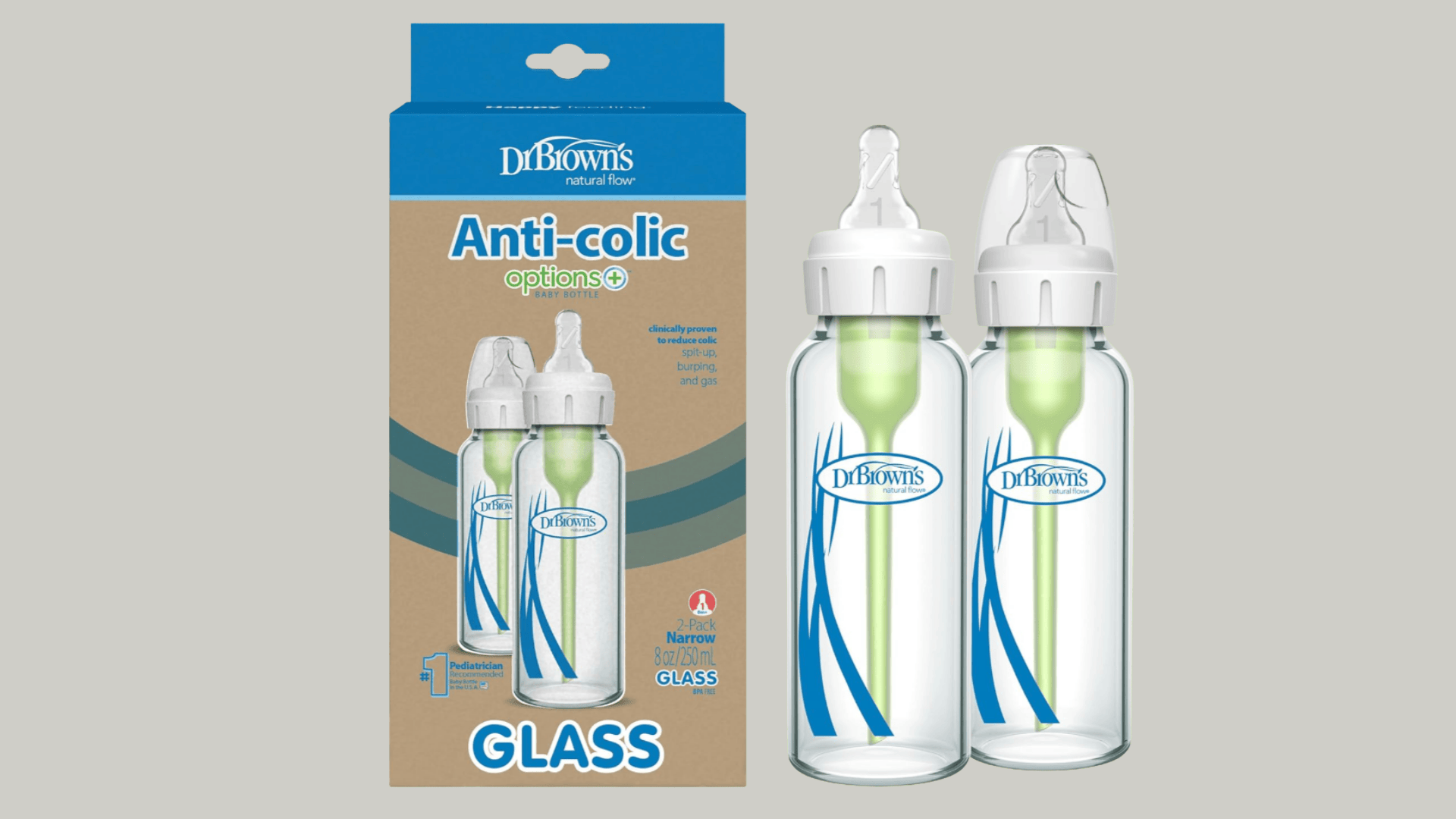 dr browns options and glass bottles