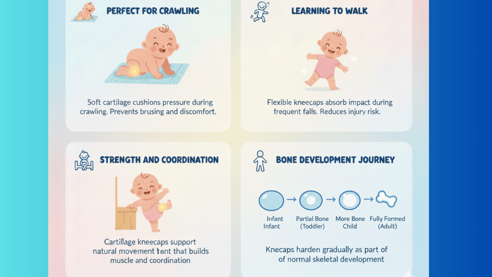 how cartilage kneecaps support baby development
