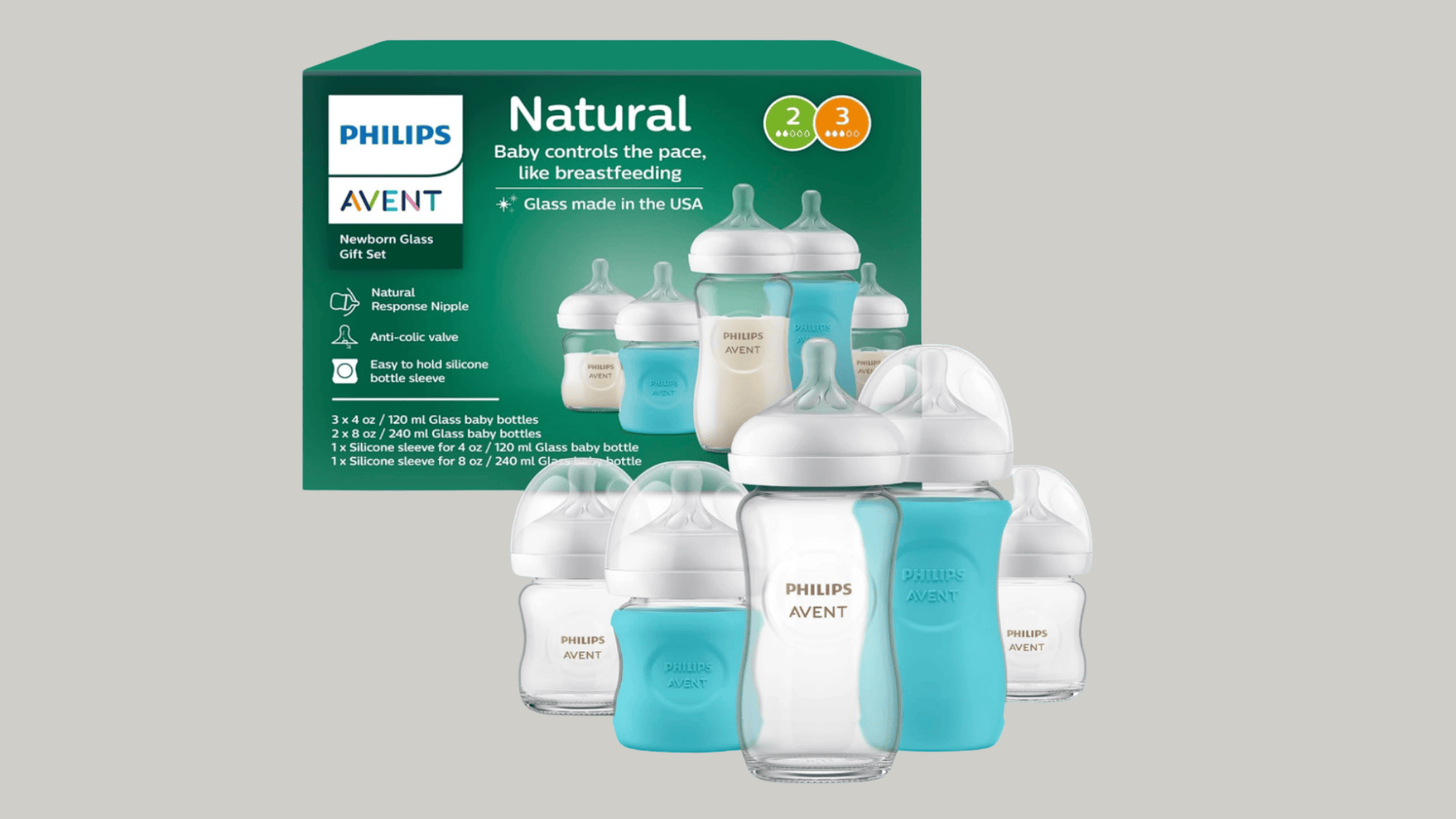 philips avent natural glass bottles