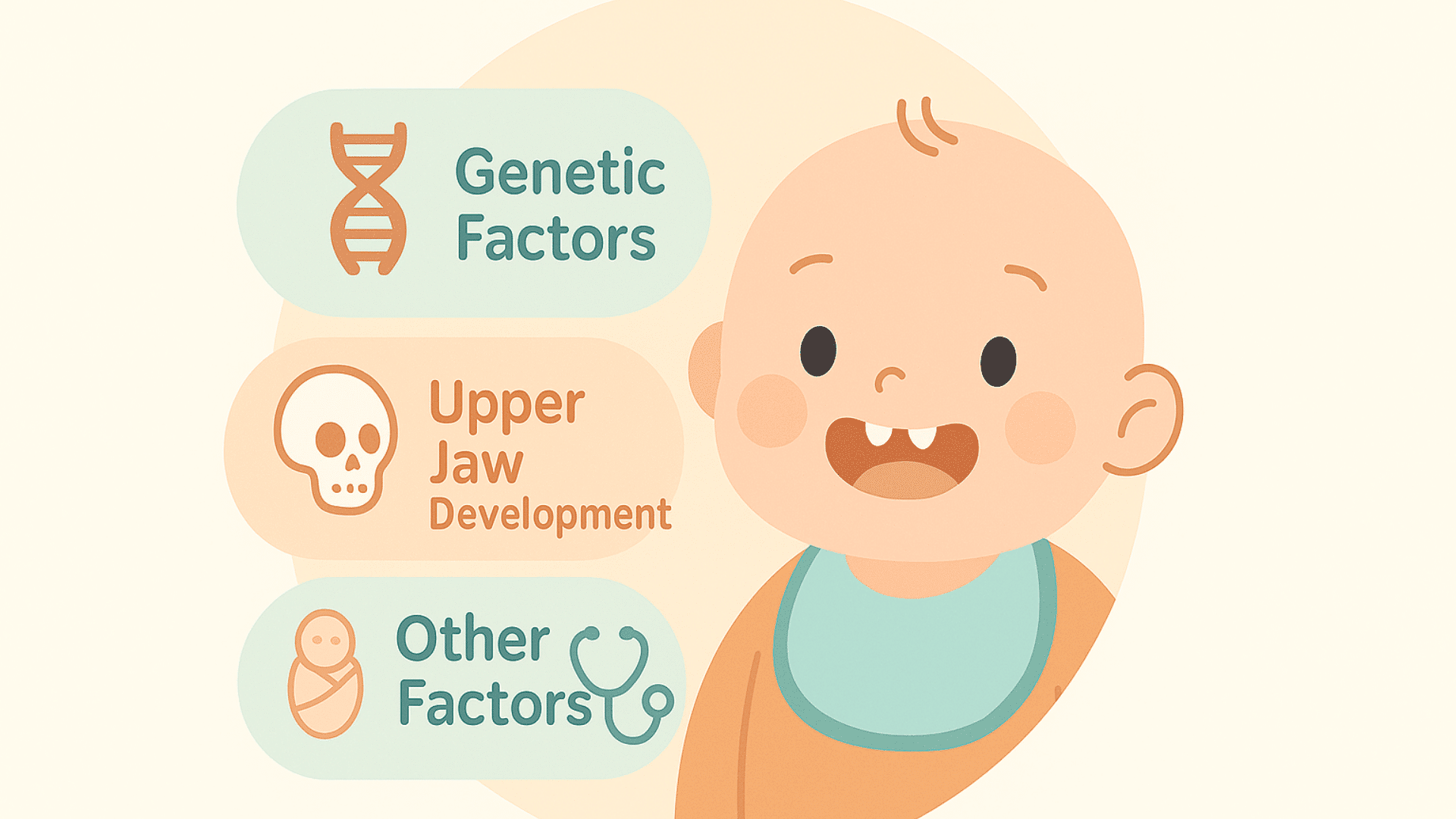 why do some babies get upper teeth first