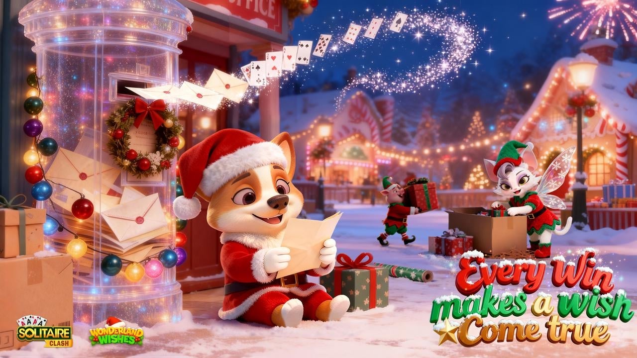 AviaGames Solitaire Clash Christmas Event “Wonderland Wishes” to Support Foster Love