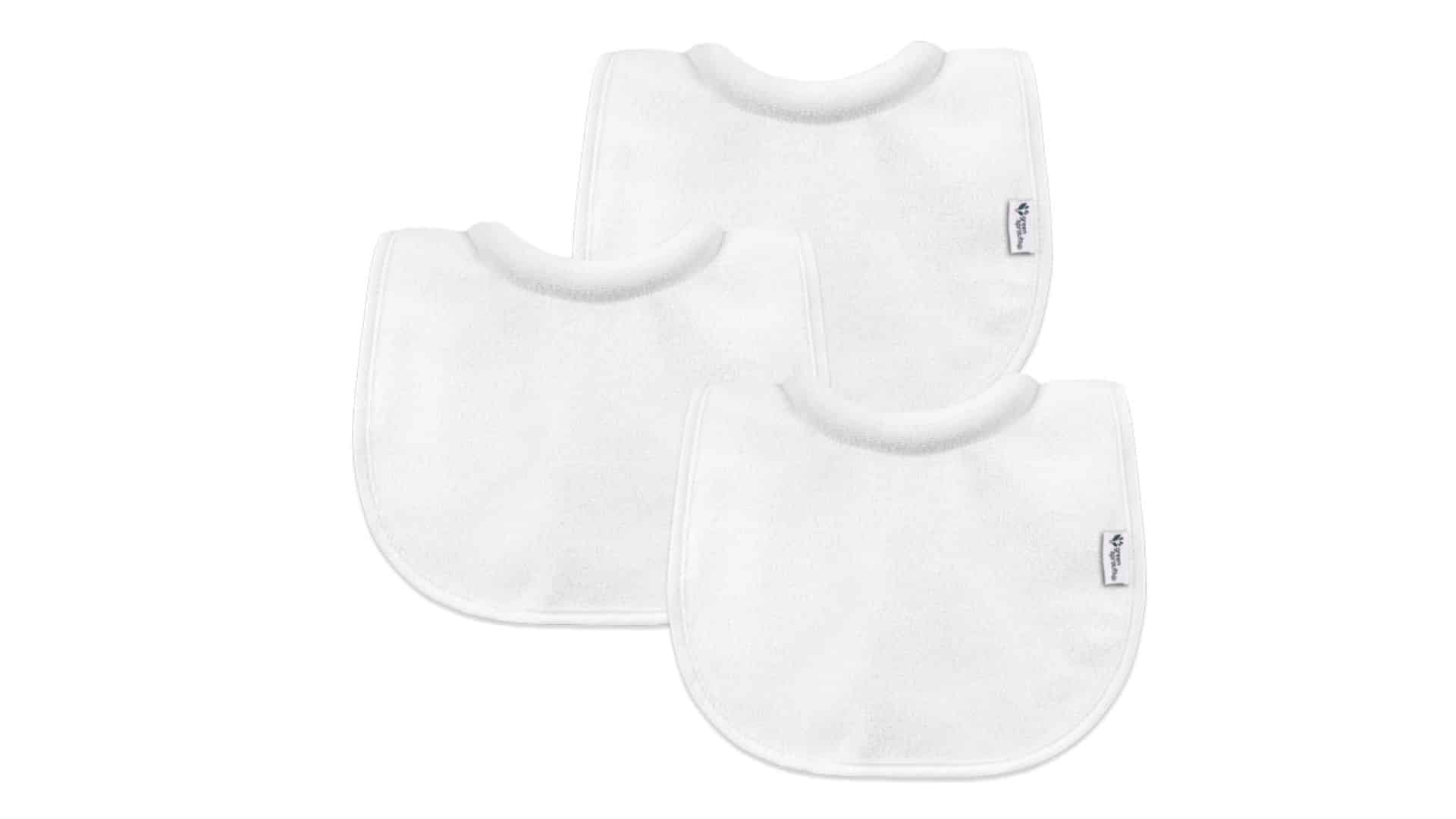 green sprouts stay dry milk catcher bibs