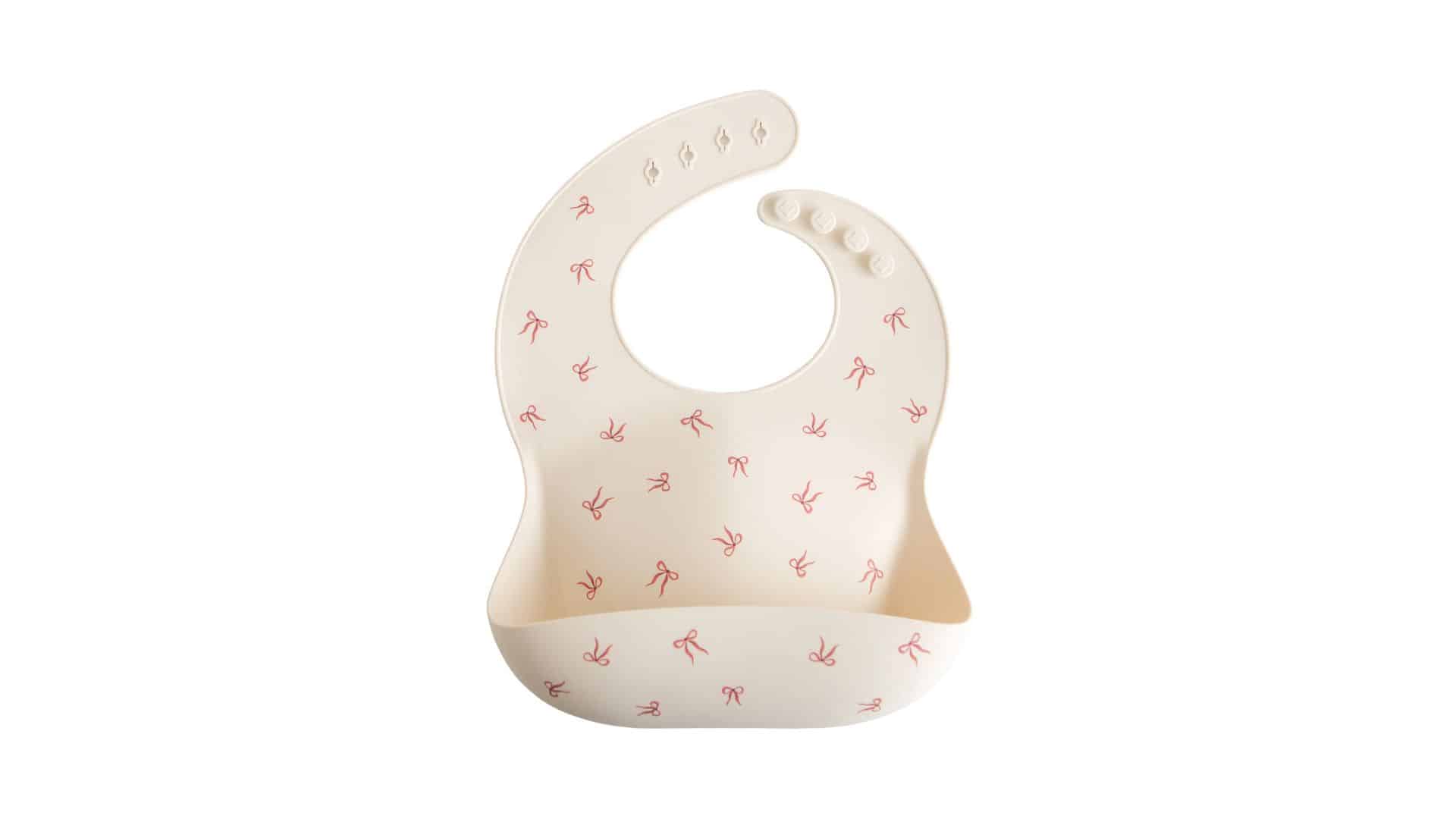 mushie silicone baby bib