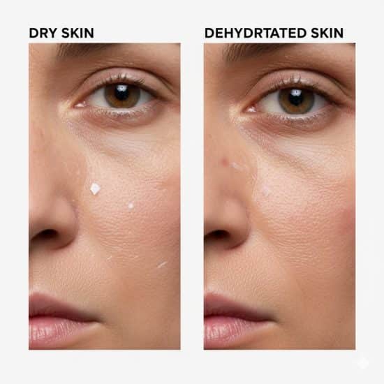 Dry Skin vs Dehydrated Skin Differences, Causes & Skincare Solutions