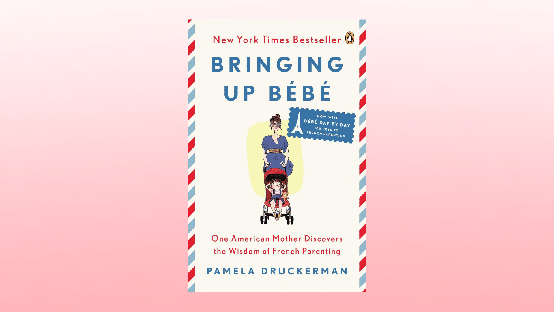 _Bringing Up Bébé cover on light red background