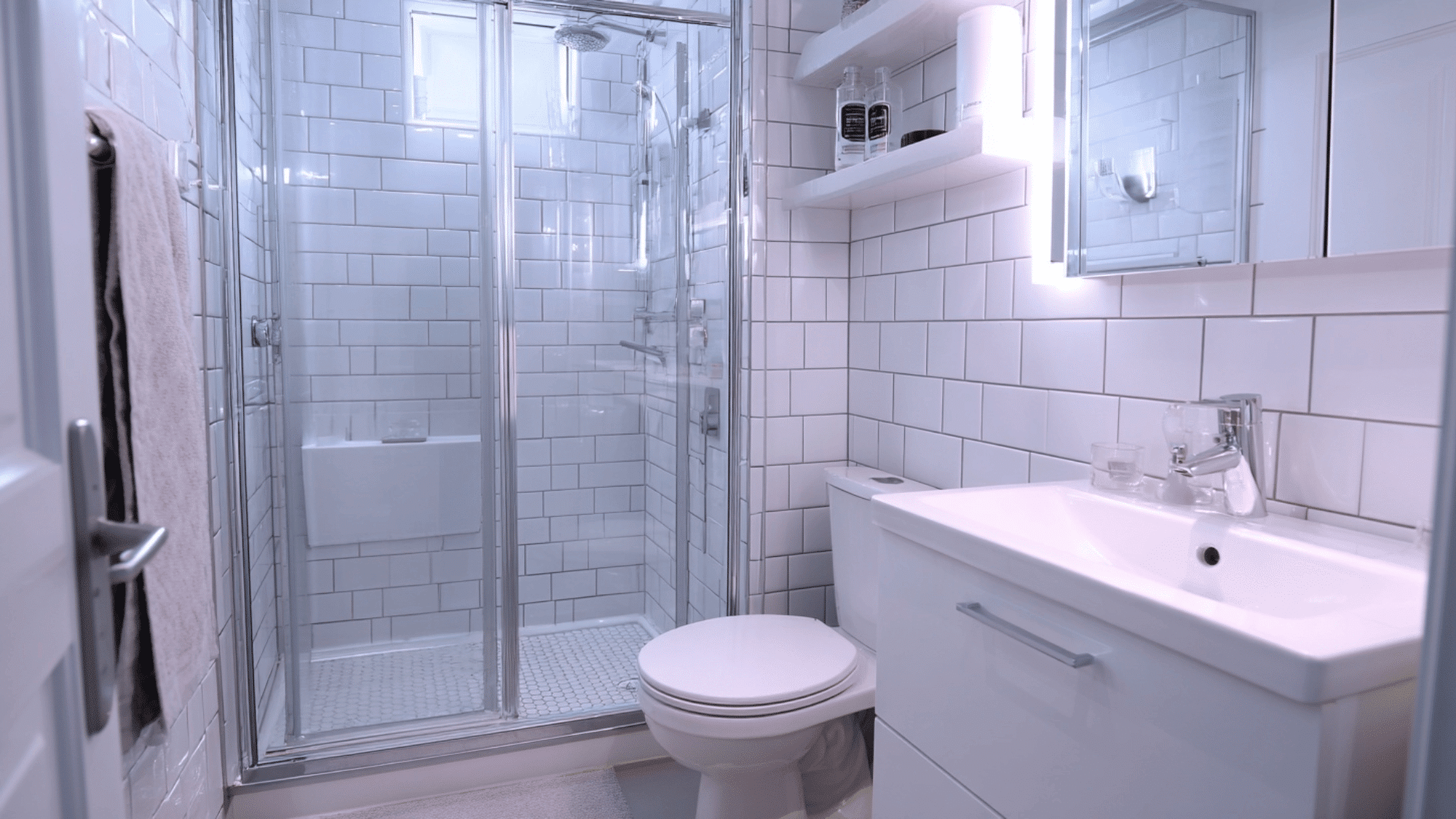 Compact shower design ideal for small and tight bathroom spaces