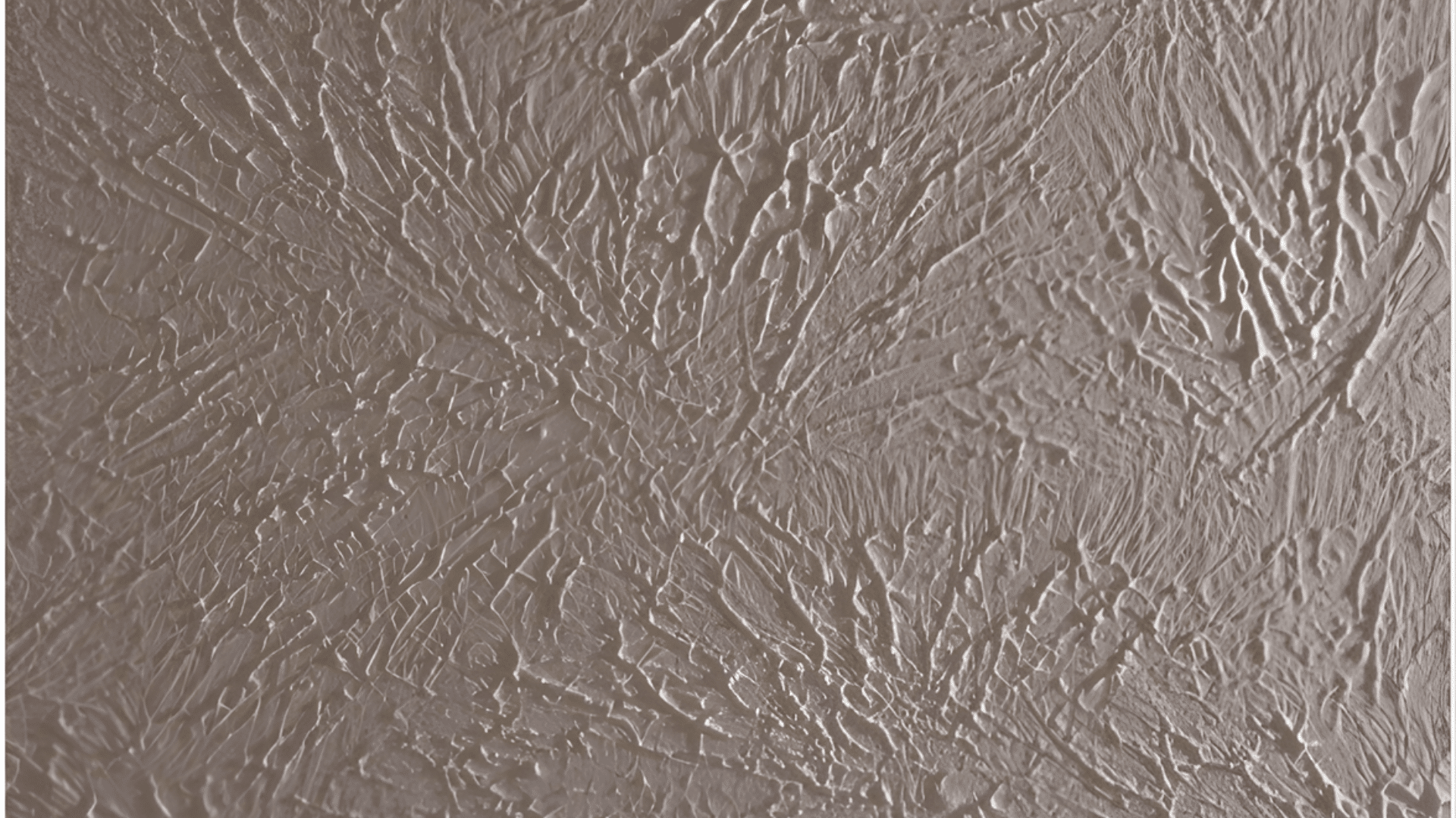 Crow’s foot drywall texture pattern on ceiling.