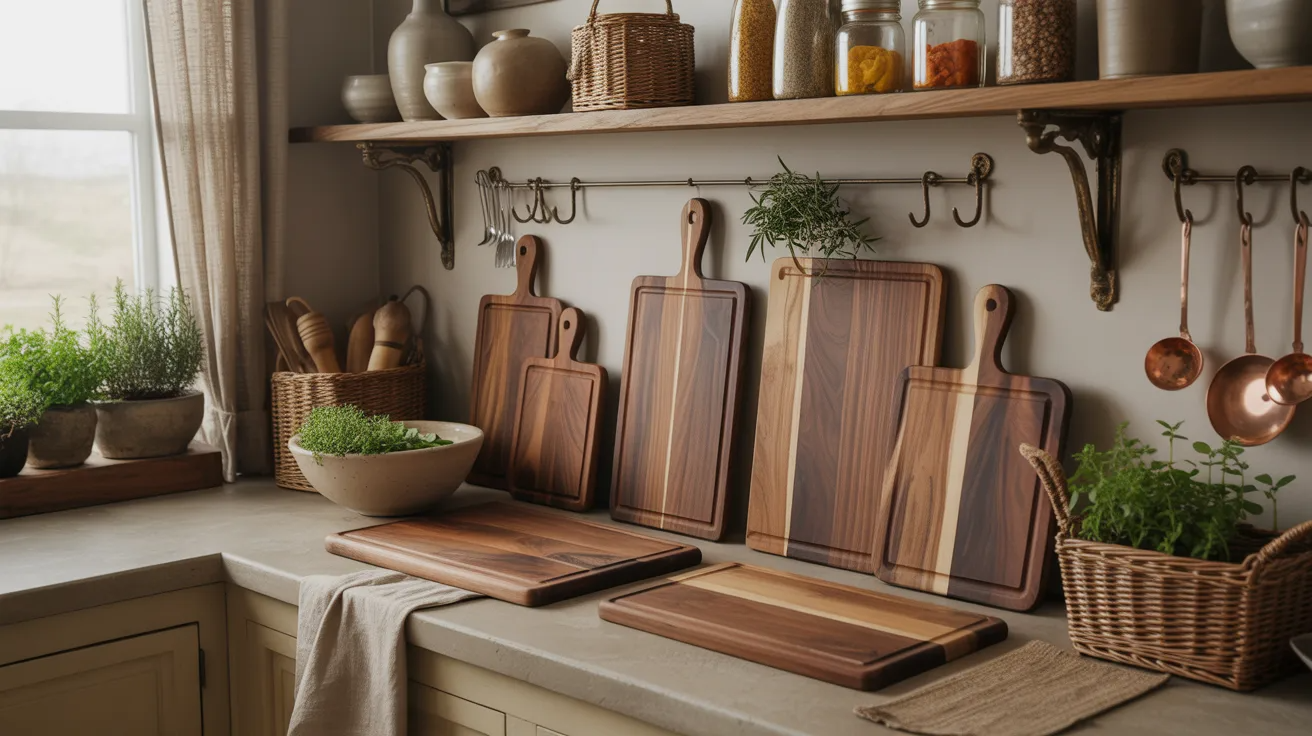 Kitchen with wooden accents and natural materials adding warmth and a grounded feel
