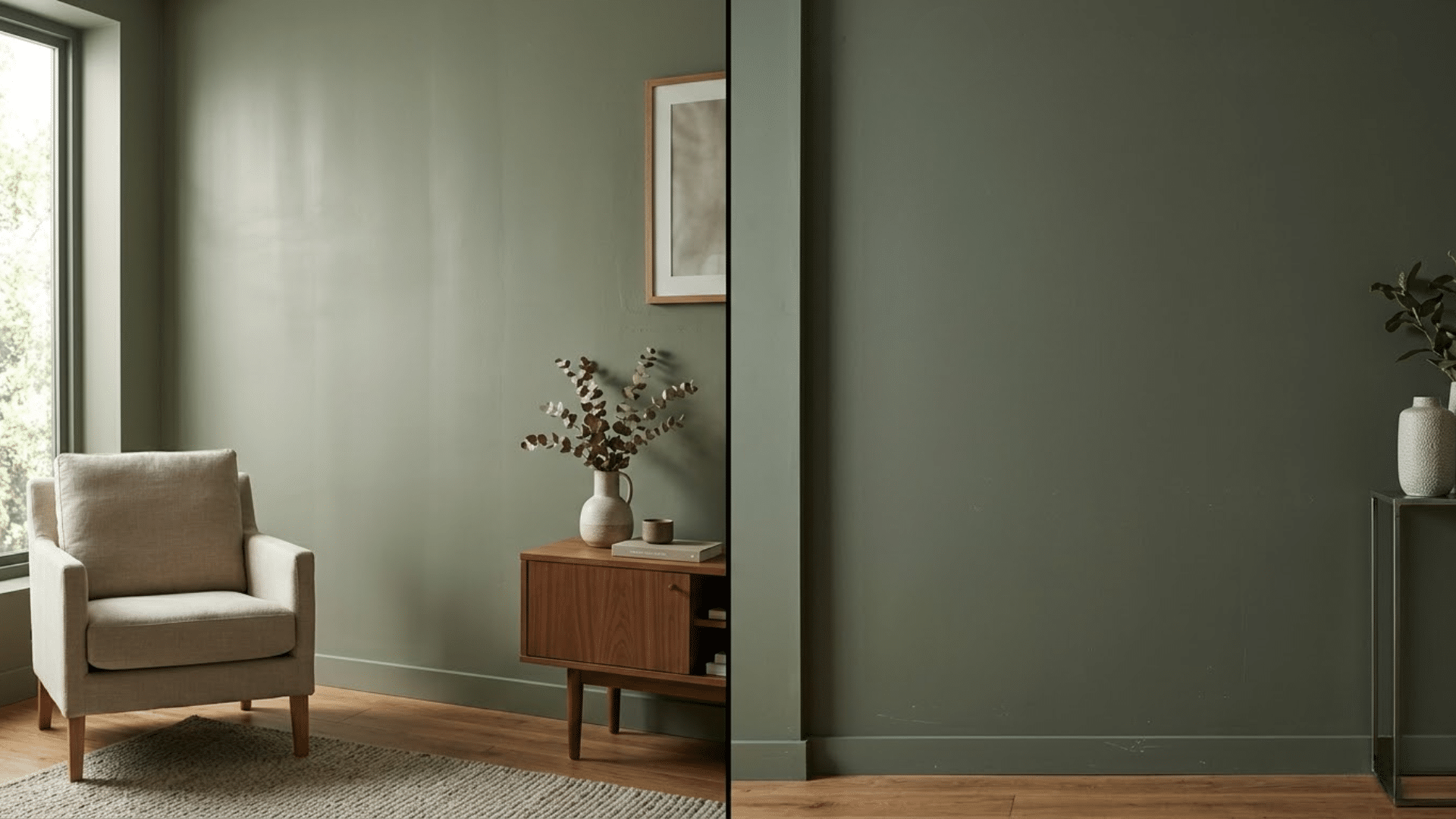 Matte and flat paint finishes compared side by side showing differences in sheen, texture, and light reflection