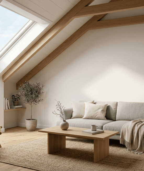_Modern room with skylight showing natural light and basic installation cost elements