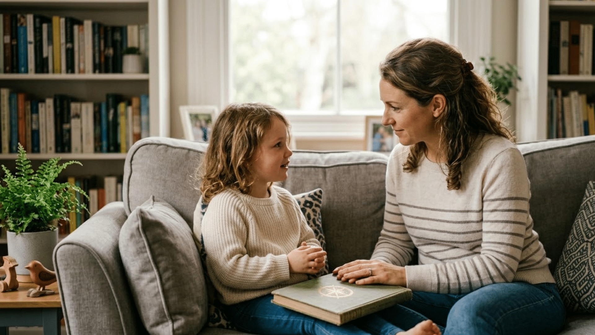 Parent and child bonding through calm and respectful interaction