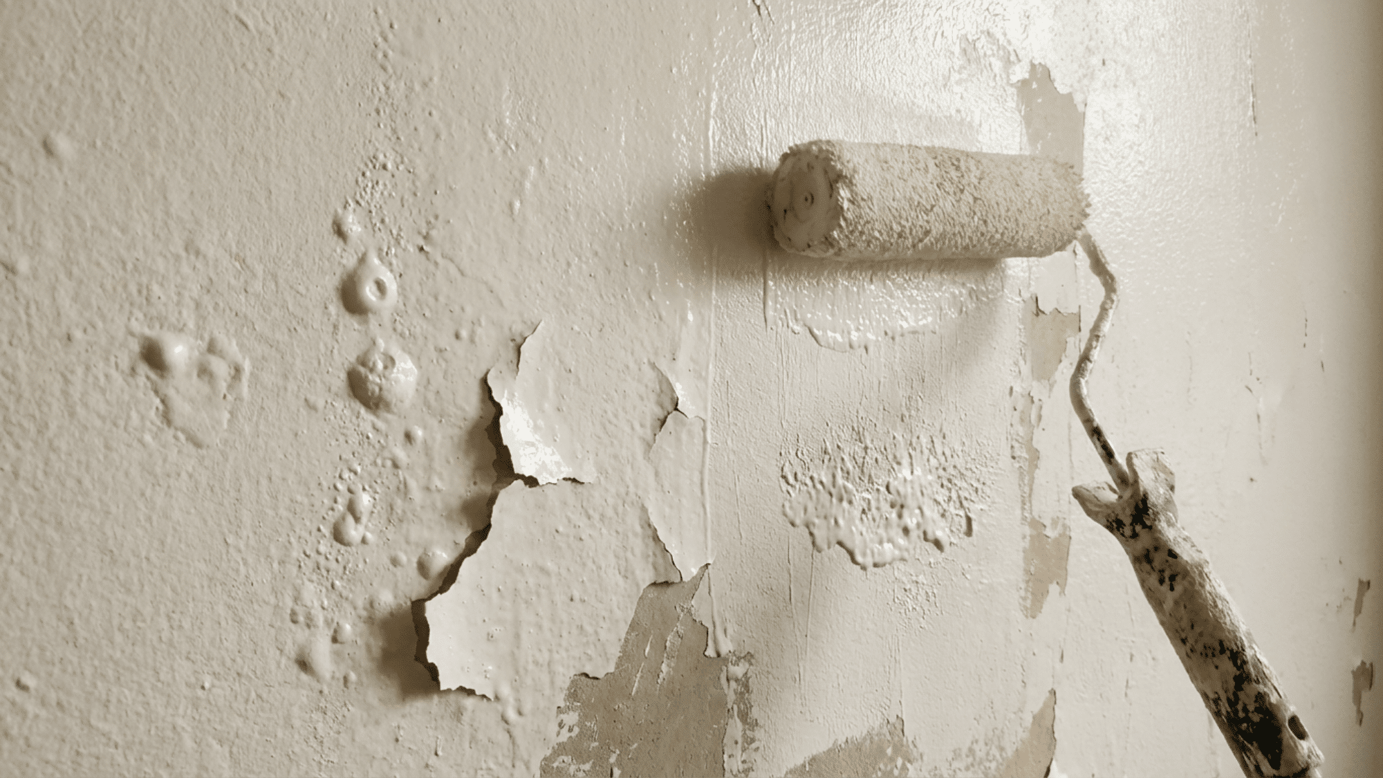 Peeling and bubbling paint caused by applying second coat too early