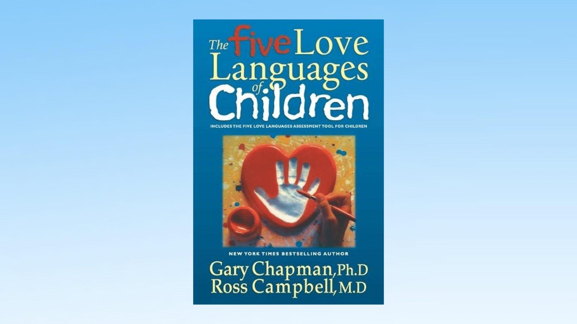 The 5 Love Languages of Children cover on light blue background