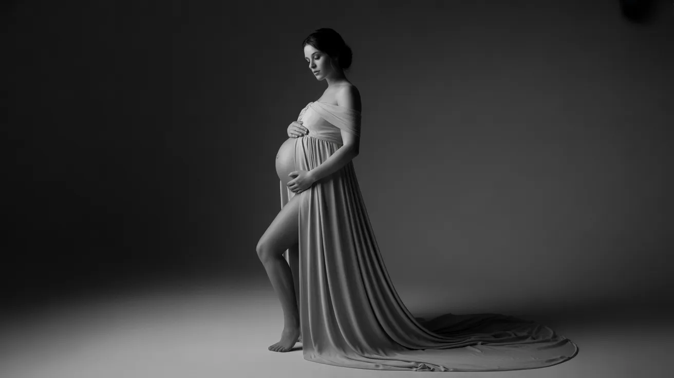 black white maternity