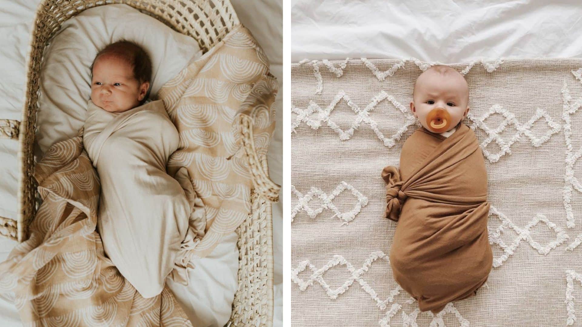 wrapped in a soft neutral swaddle