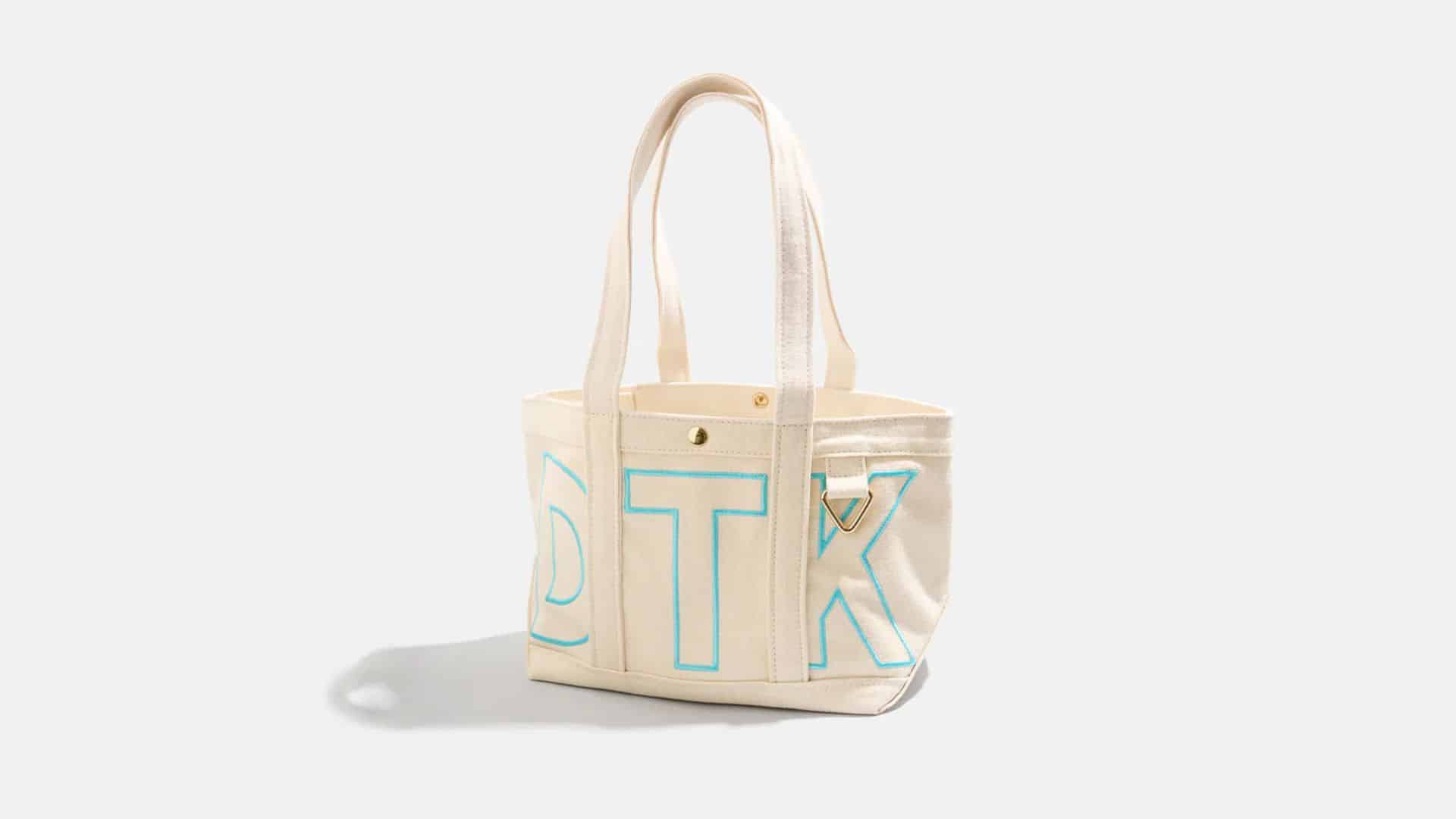 Custom Personalized Tote Bag from Tote Company, perfect for carrying groceries, knitting supplies, or personal items, a thoughtful gift for Grandma.