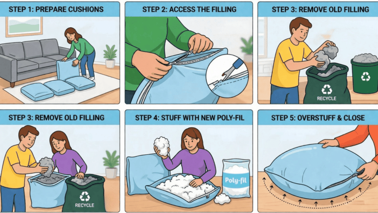 How to Restuff Couch Cushions: A Step-by-Step Guide