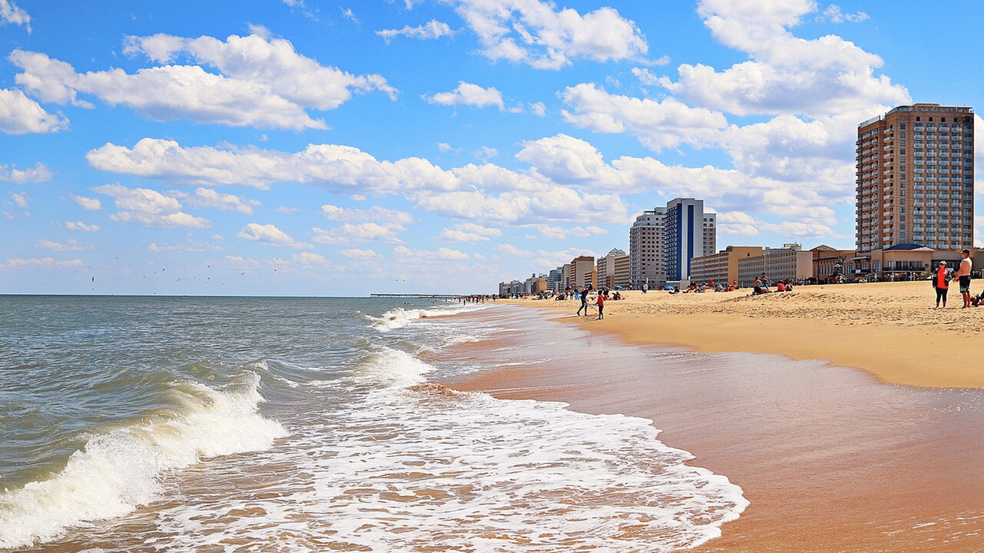 A picture of Virginia beach in the city of Virginia