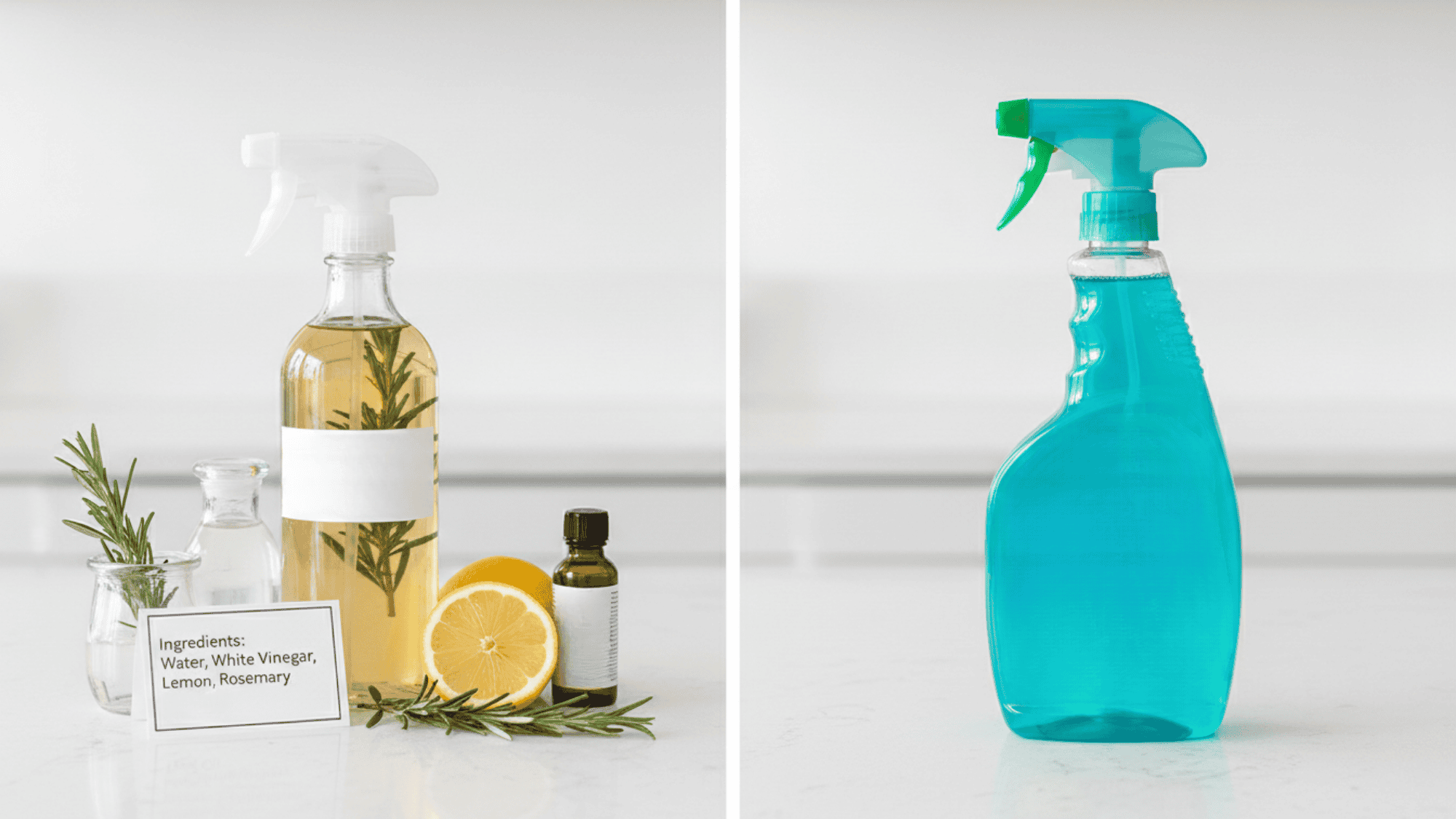 DIY disinfectant spray with dish soap and alcohol on clean counter (1)