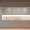 Handleless floor-to-ceiling kitchen cabinets with a clean modern look (1)