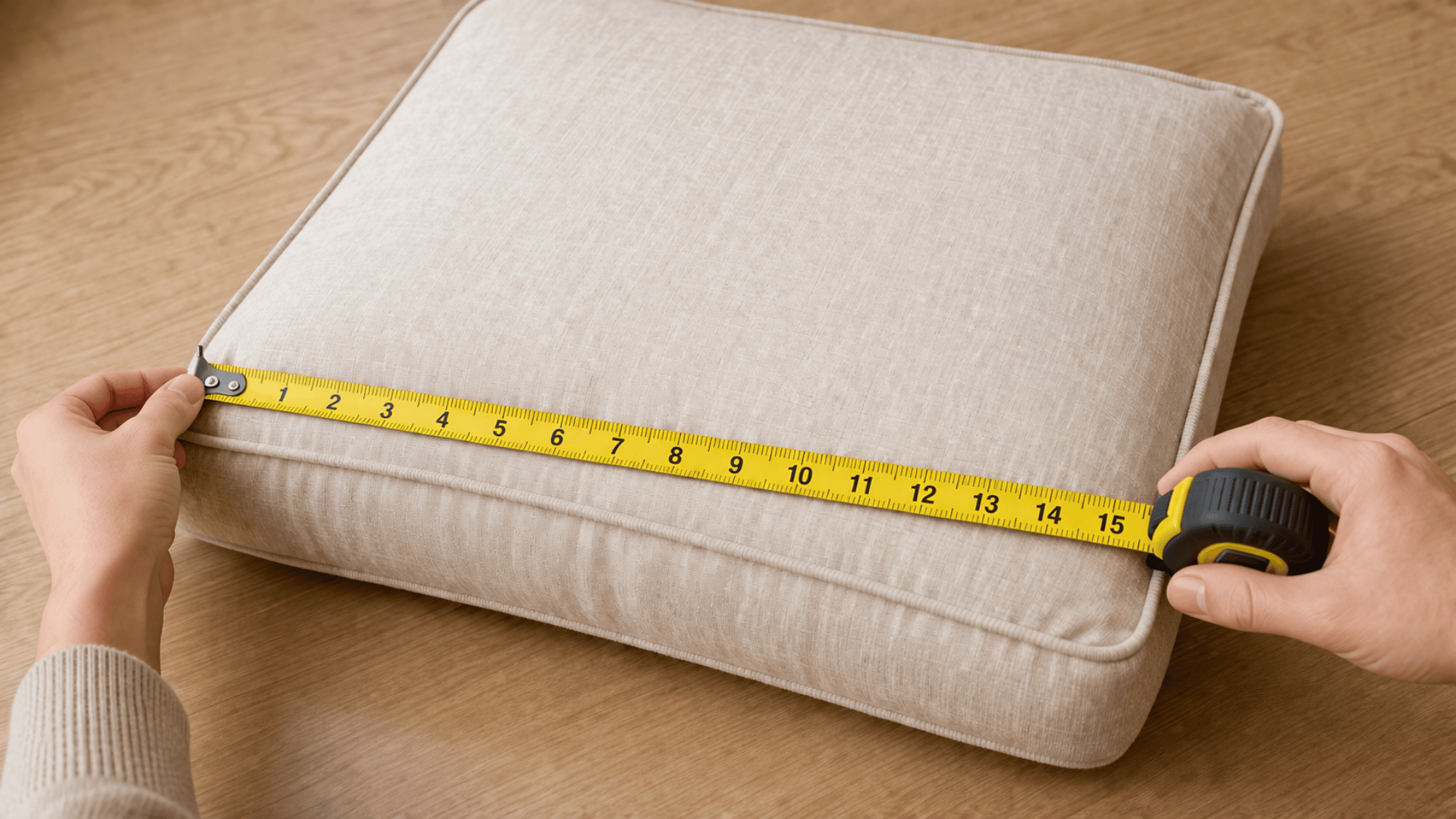 How to Measure Your Cushions Before Restuffing  Getting your measurements right before buying new filling can save you time, money, and a lumpy end result. Here’s exactly how to do it  Lay the cus