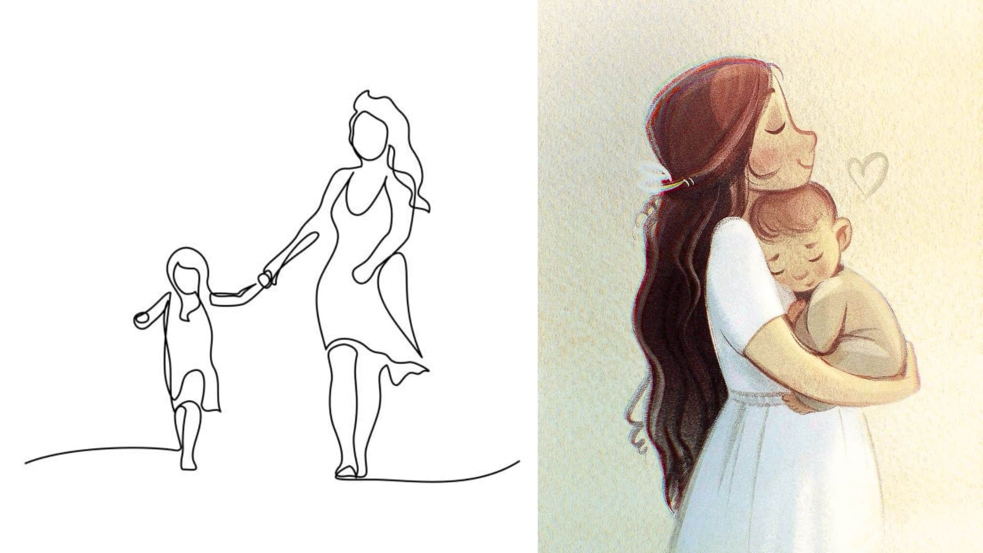 mom and child portrait