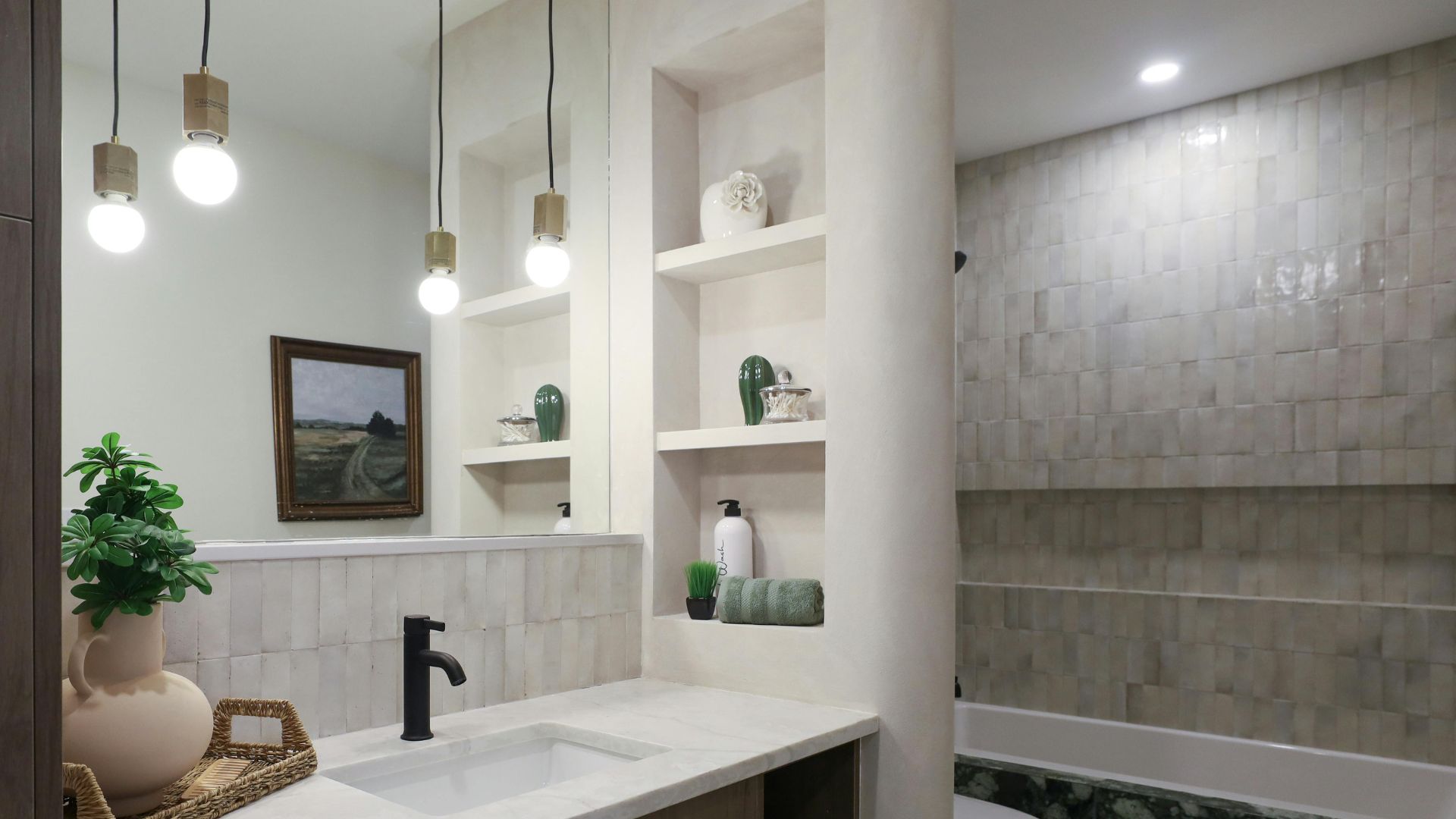 vertical storage unit in bathroom maximizing space while keeping toiletries and essentials neatly organized