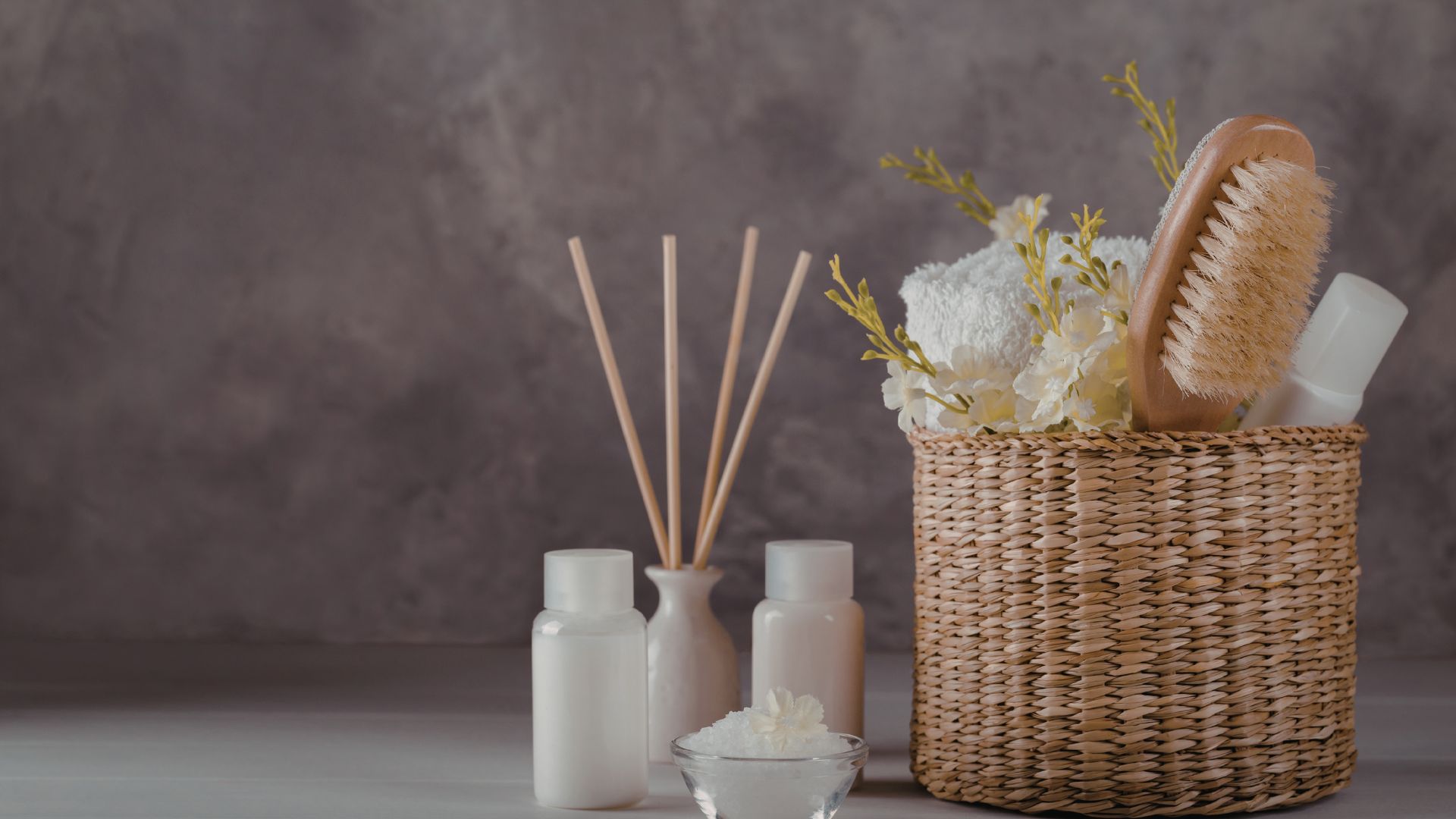 woven decorative baskets used in bathroom for organizing towels and essentials while adding texture warmth and visual appeal