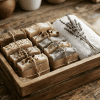 Colourful handmade soap bars