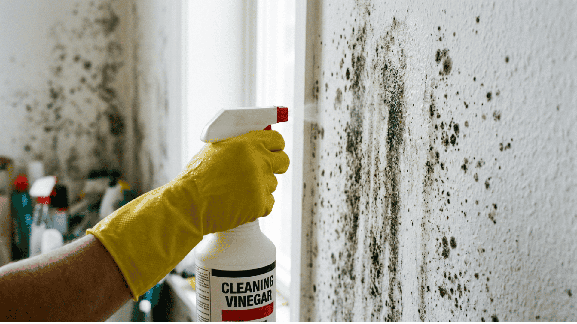 removing mold from walls using vinegar
