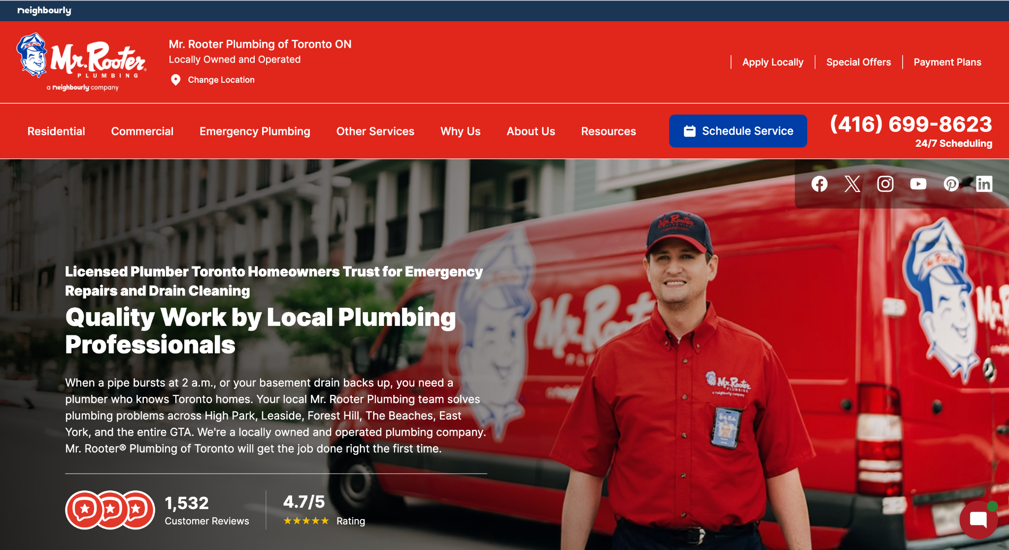 Mr. Rooter - Best for 24/7 Emergency Plumbing Availability